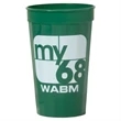 22 oz Fluted Screen Printed Stadium Cup | https://www.bestnamebadges.com