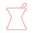 Mortar and Pestle Magnet | https://www.bestnamebadges.com