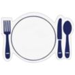 Dinner Place Setting Magnet | https://www.bestnamebadges.com