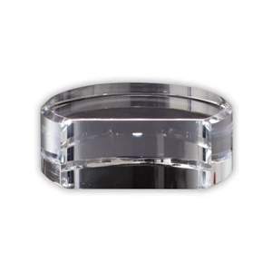 Clear Crystal Base | https://www.bestnamebadges.com