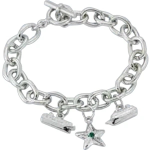 Toggle Chain Bracelet with 1 Charm