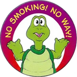 No Smoking No Way Sticker Roll