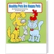 Healthy-Pets are Happy Pets Coloring Book Fun-Pack | https://www.bestnamebadges.com