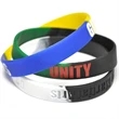 Segmented Wristband Silicone w/ Custom Imprint | https://www.bestnamebadges.com