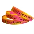 Custom Silkscreen Printed Silicone Wristbands | https://www.bestnamebadges.com