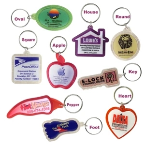 Full Colored - Plastic Shaped Key Chains