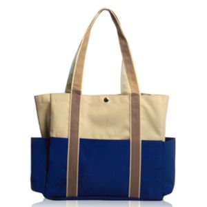 Dual Color Shoulder Tote Bags | https://www.bestnamebadges.com