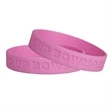Debossed Silicone WristBracelet | https://www.bestnamebadges.com