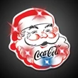 Light Up Flashing Classic Santa LED Pin | https://www.bestnamebadges.com