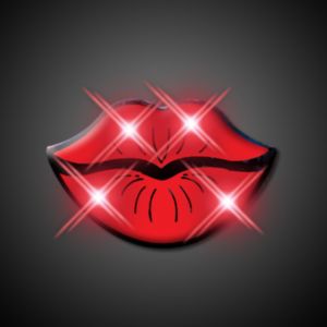 Lips flashing pin