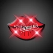 Lips flashing pin | https://www.bestnamebadges.com