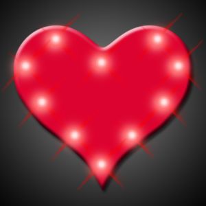 Perfect 10 Heart Blinking Lights