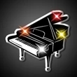 Piano Flashing Blinking Lights | https://www.bestnamebadges.com