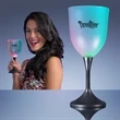 LED Wine Glass with Classy Black Base | https://www.bestnamebadges.com
