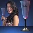 LED Champagne Glass with Classy Black Base | https://www.bestnamebadges.com