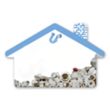 Small House Magnet | https://www.bestnamebadges.com