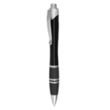 Silver Accent Grip Plastic Pen | https://www.bestnamebadges.com