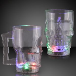 Light Up Skull Halloween Party Mug