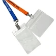 1" Lanyards w/ Badge Holder Combo Clear Vinyl | https://www.bestnamebadges.com