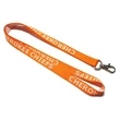 Woven Lanyard w/ Custom Imprint Embroidered | https://www.bestnamebadges.com