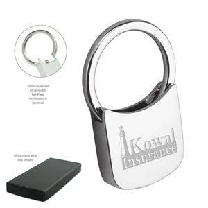 Mikey Laser Engraved Metal Keyholder | https://www.bestnamebadges.com