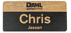 Chris Wood Name Badge