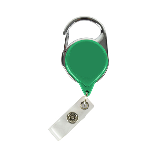 No-Twist Carabiner Badge Reel-Green | https://www.bestnamebadges.com