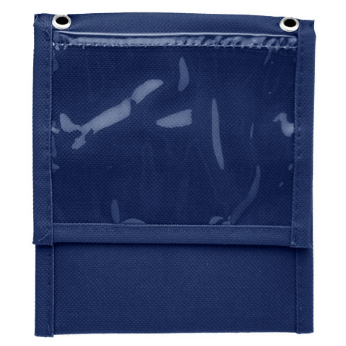 Front Flap Pocket Neck Wallet with Six Pockets-Navy_Blue | https://www.bestnamebadges.com