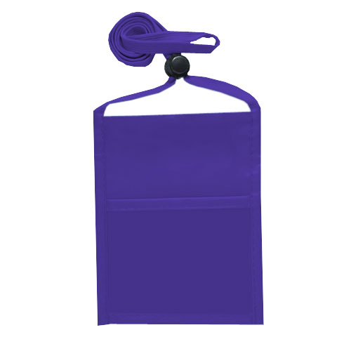Economy Single Pocket Wallet-Purple | https://www.bestnamebadges.com