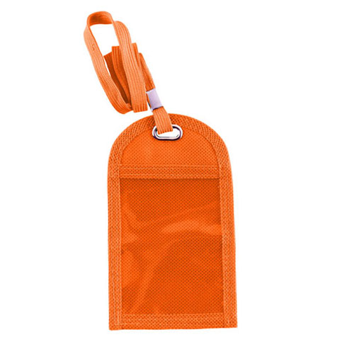 Small Pocket Neck Wallet -Orange | https://www.bestnamebadges.com