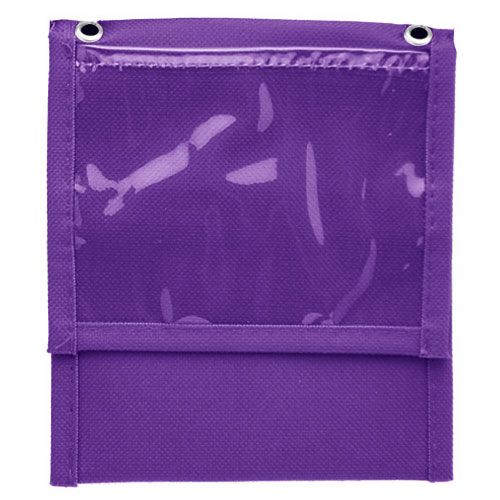 Front Flap Pocket Neck Wallet with Six Pockets-Violet | https://www.bestnamebadges.com
