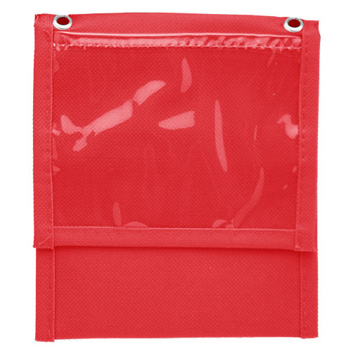 Front Flap Pocket Neck Wallet with Six Pockets-Red | https://www.bestnamebadges.com