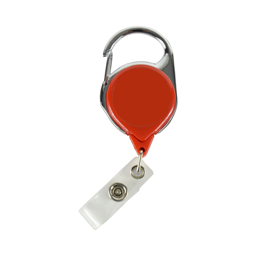 No-Twist Carabiner Badge Reel-Red | https://www.bestnamebadges.com