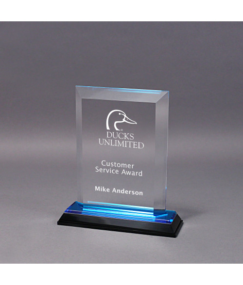 Economy Beveled Impress Award-Blue | https://www.bestnamebadges.com