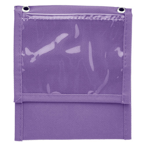 Front Flap Pocket Neck Wallet with Six Pockets-Purple | https://www.bestnamebadges.com