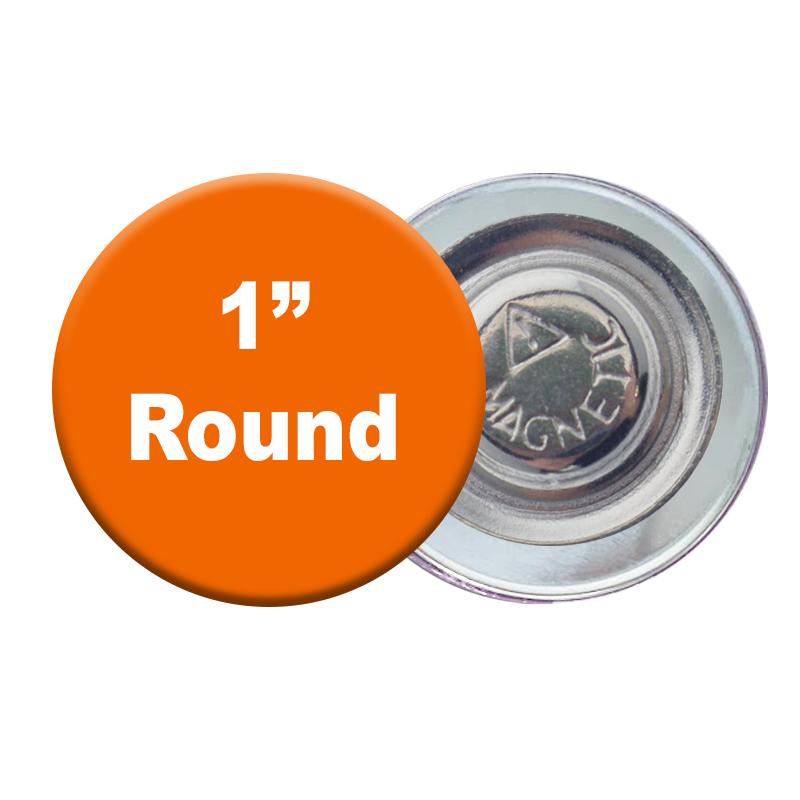 1 Inch Round Magnetic Button | https://www.bestnamebadges.com