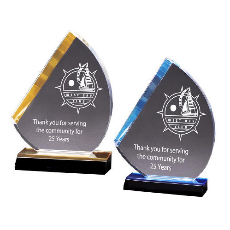 Sail Award Acrylic- | https://www.bestnamebadges.com