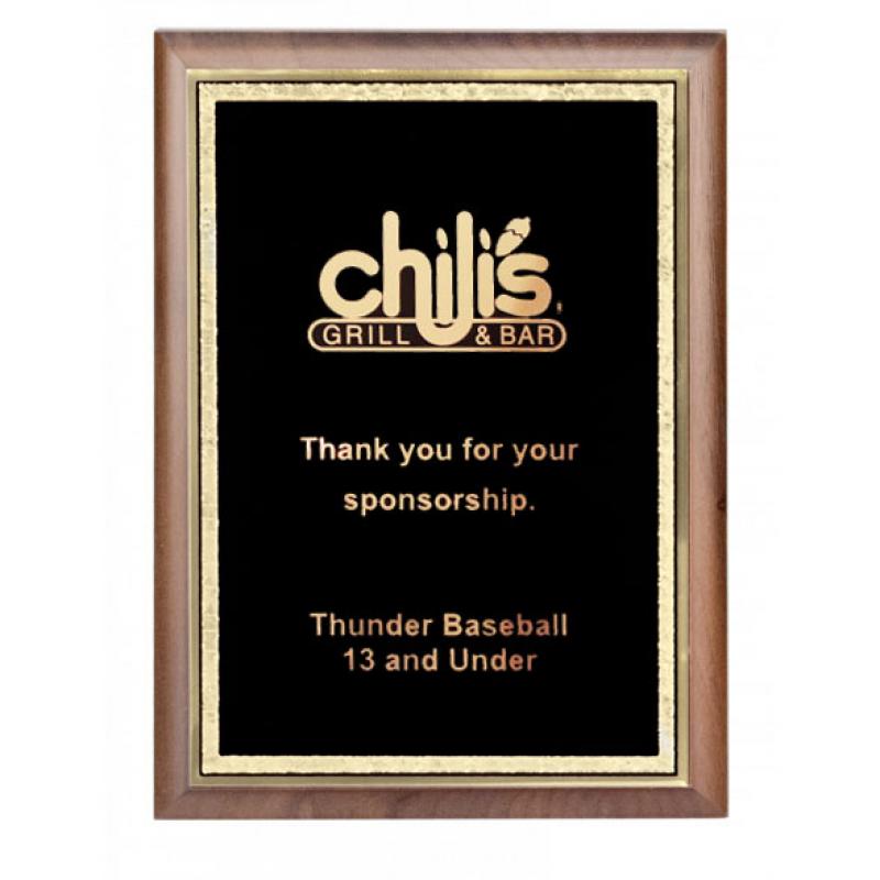 Original Series Brass and Walnut Plaque | https://www.bestnamebadges.com