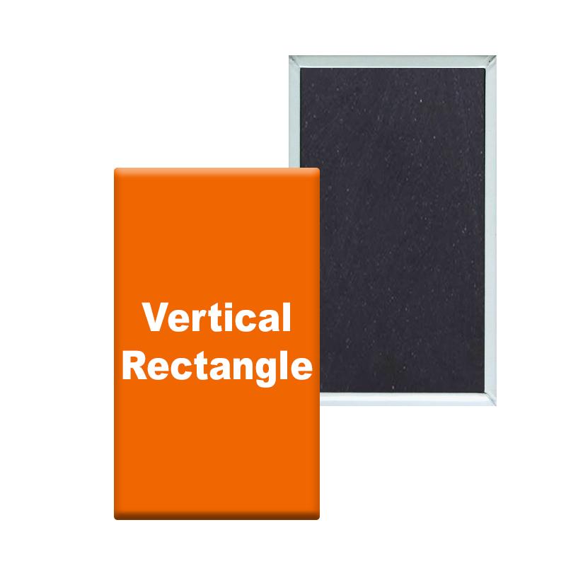 Vertical Rectangle Fridge Magnet Button
