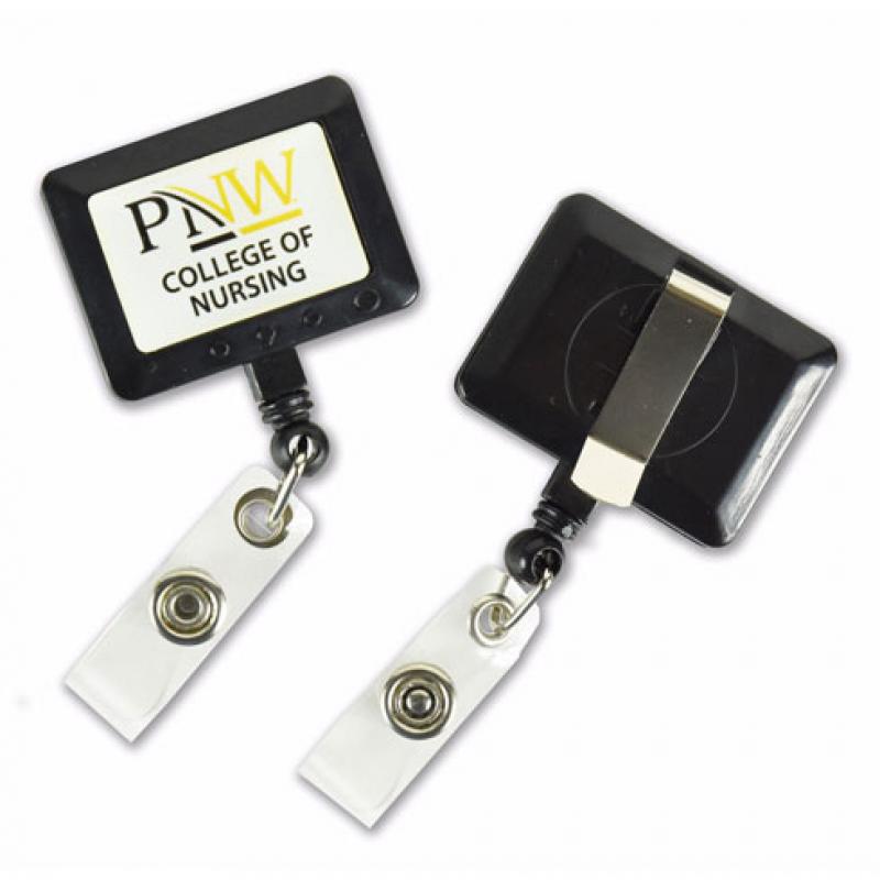 Big Logo Rectangle Badge Reel | https://www.bestnamebadges.com