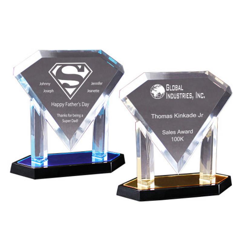 Diamond Post Acrylic Award | https://www.bestnamebadges.com