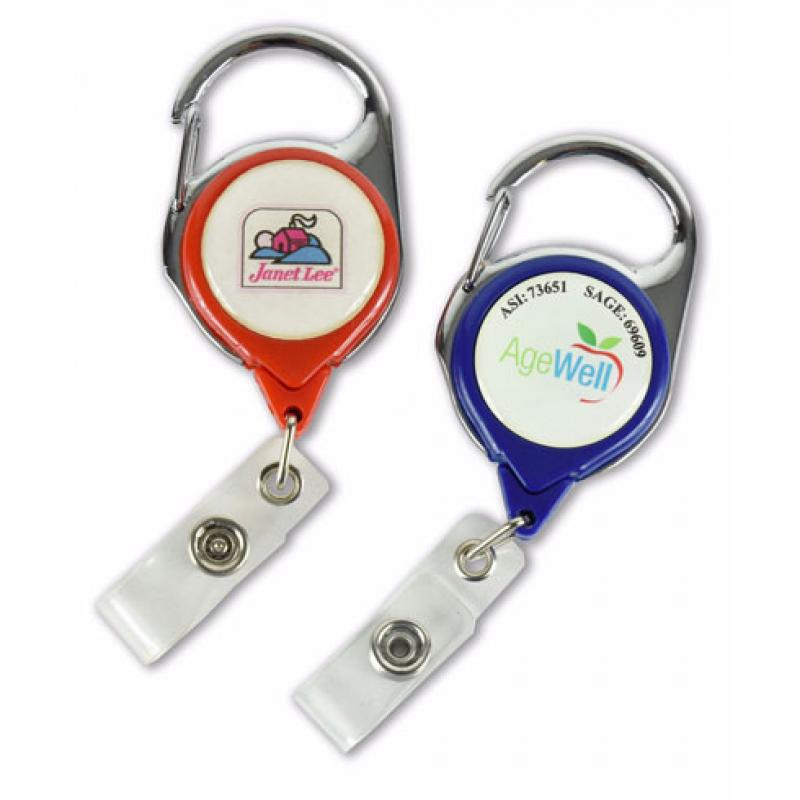 No-Twist Carabiner Badge Reel | https://www.bestnamebadges.com