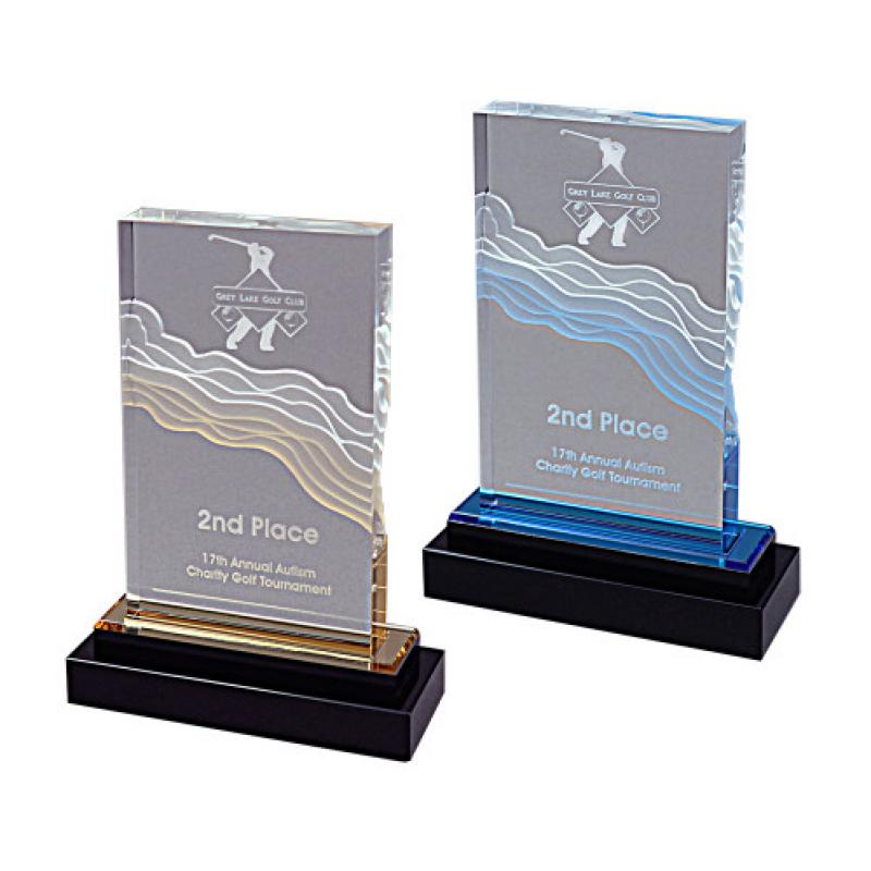 Fusion Wave Acrylic Impress Award- | https://www.bestnamebadges.com
