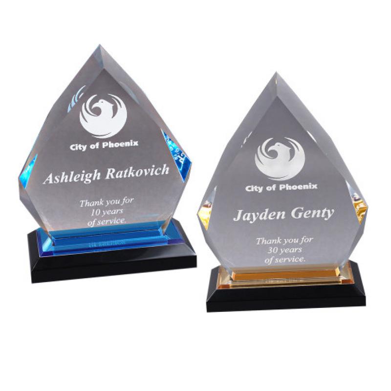 Diamond Acrylic Impress Award | https://www.bestnamebadges.com